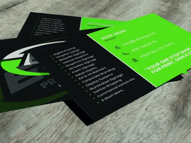 Business cards, leaflets & flyers