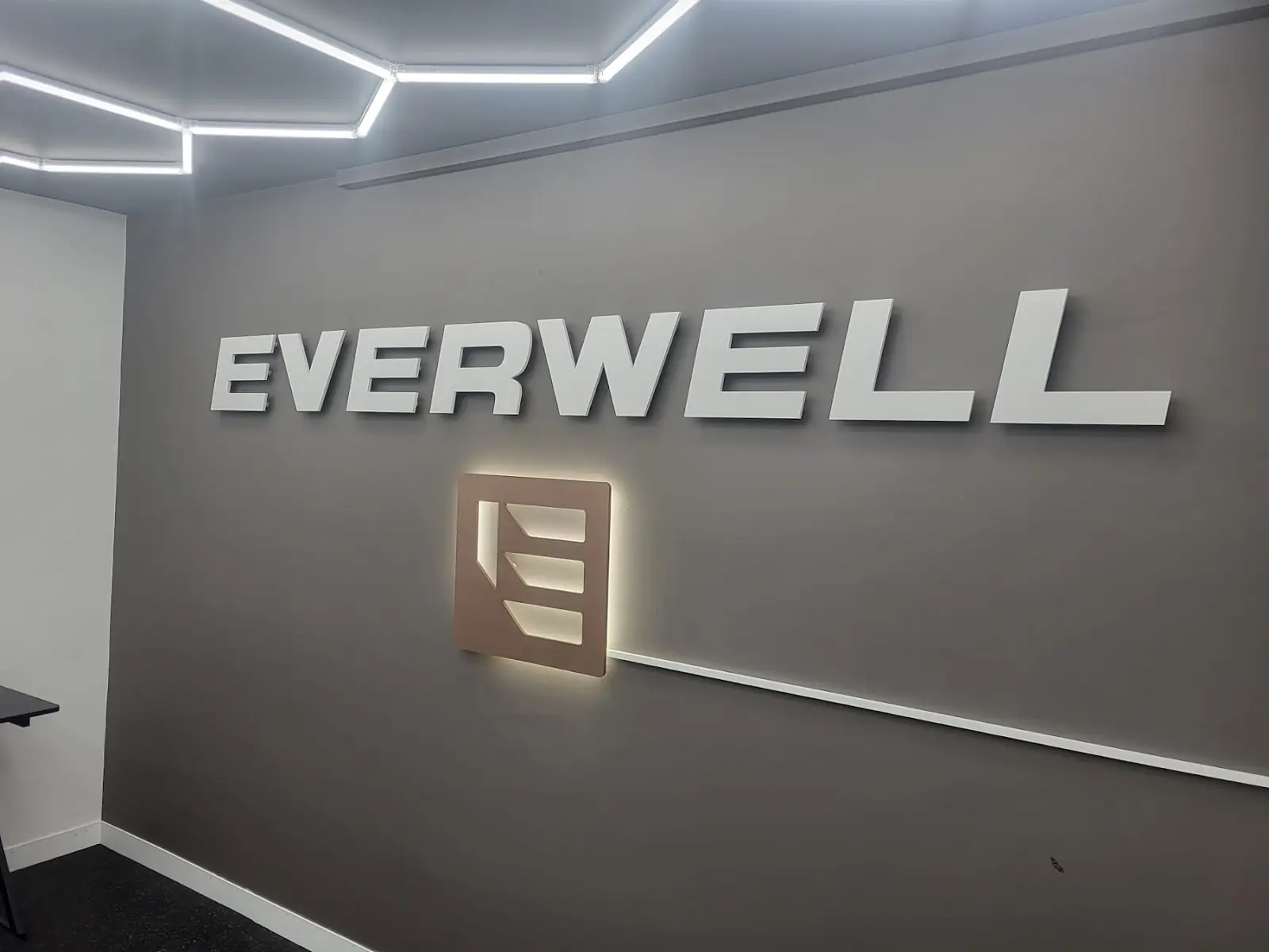 Interior illuminated logos