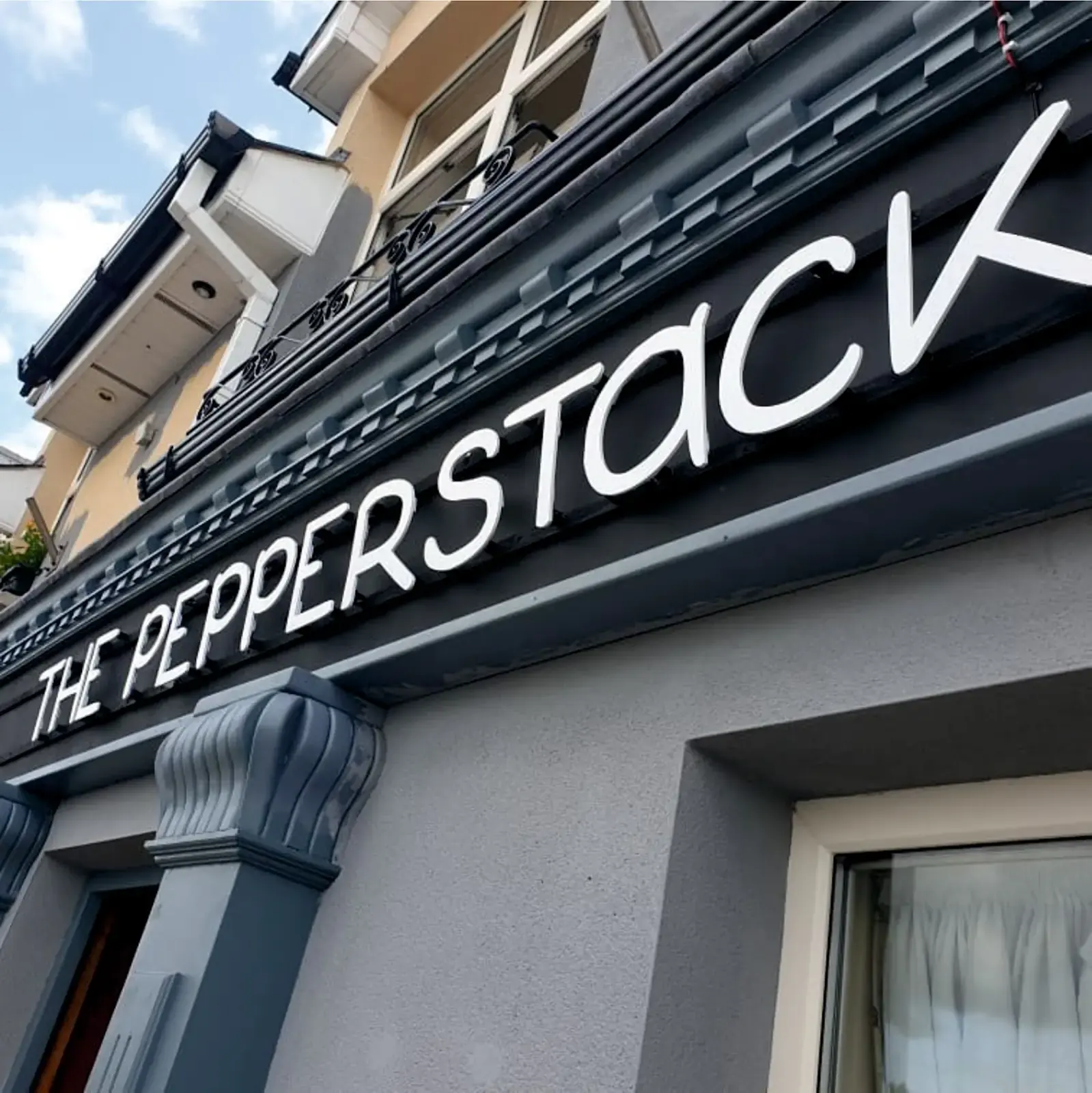 Built-up lettering